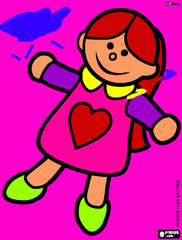 dibujo un muñeco para colorear