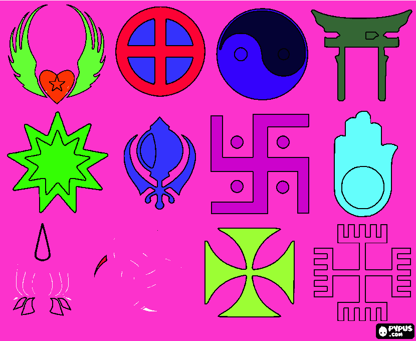 dibujos chinos para colorear