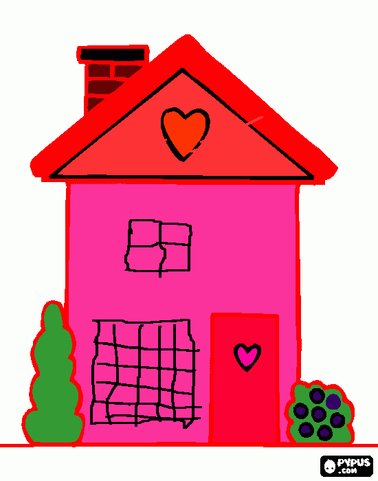 dibujos de casas para colorear