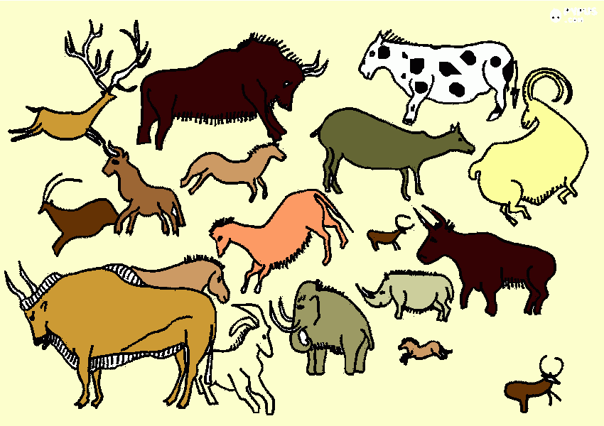 Dibujos de la prehistoria para colorear