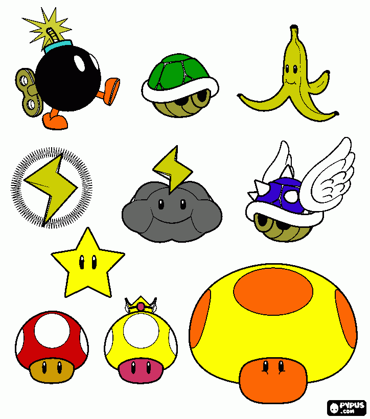 Dibujos de Mario Bros de Mateo para colorear