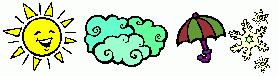 dibujos simbolos metereologicos para colorear