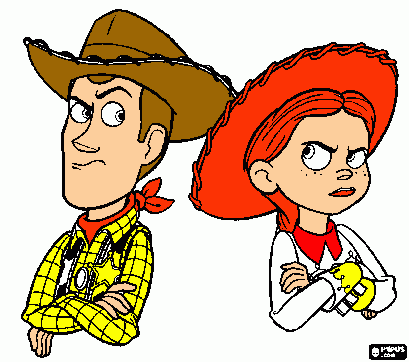 DIBUJOS WOODY Y para colorear, DIBUJOS WOODY Y para imprimir