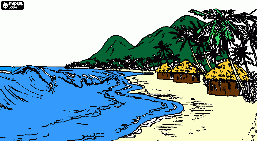 Dibulo ciclo de agua para colorear