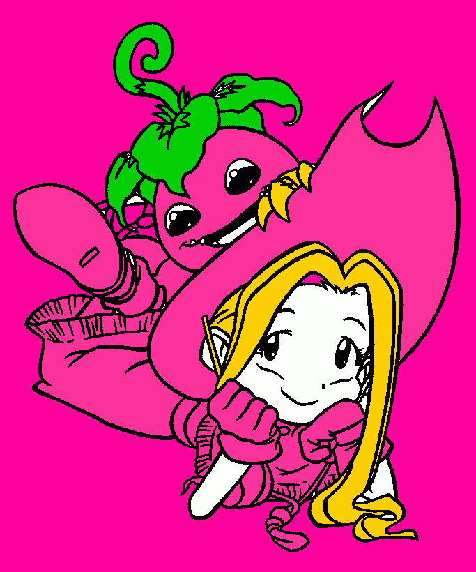 digimon palmon para colorear