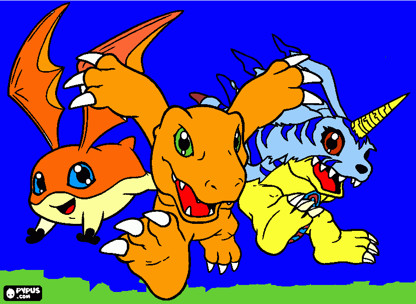 digimon samuel para colorear