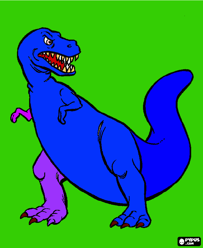 Dino de Carlos para colorear