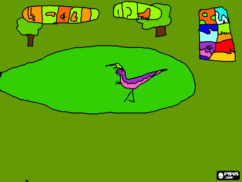 dino spore para colorear