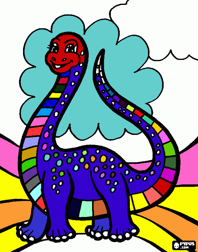 dinosaurio martillo para colorear