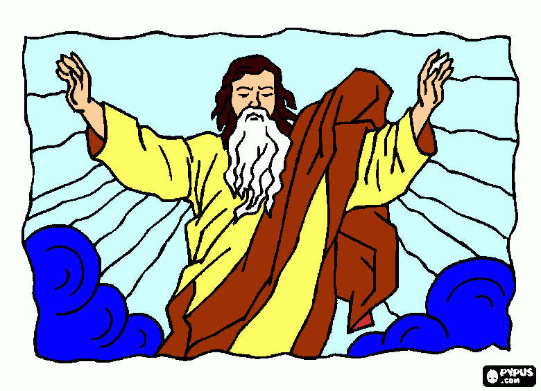 dios es amor para colorear