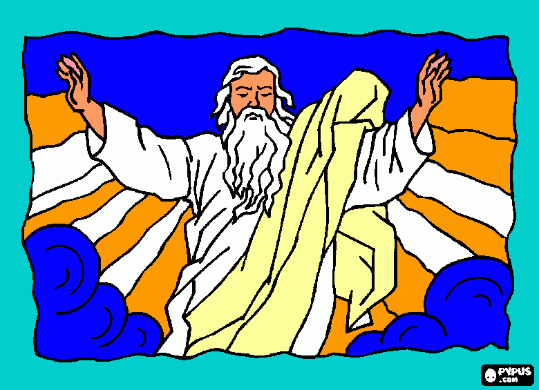 dios padre para colorear, dios padre para imprimir