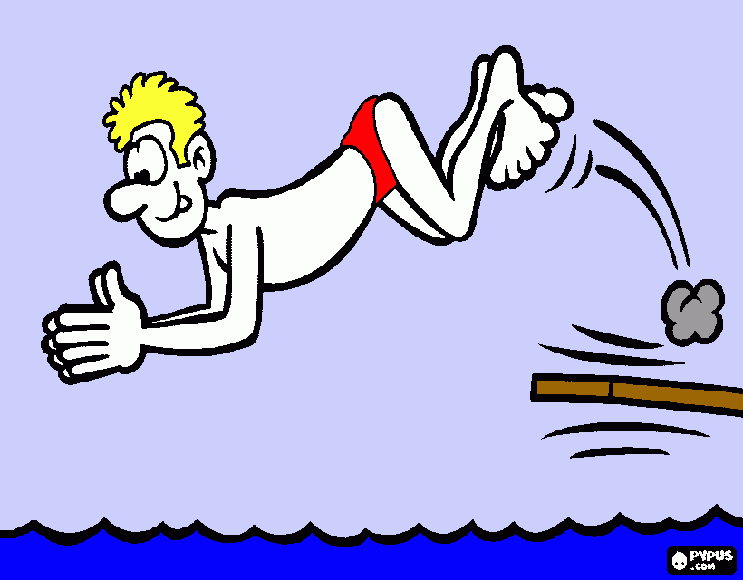 Diving para colorear