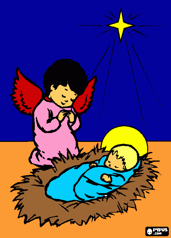 Divino Niño Jesús para colorear