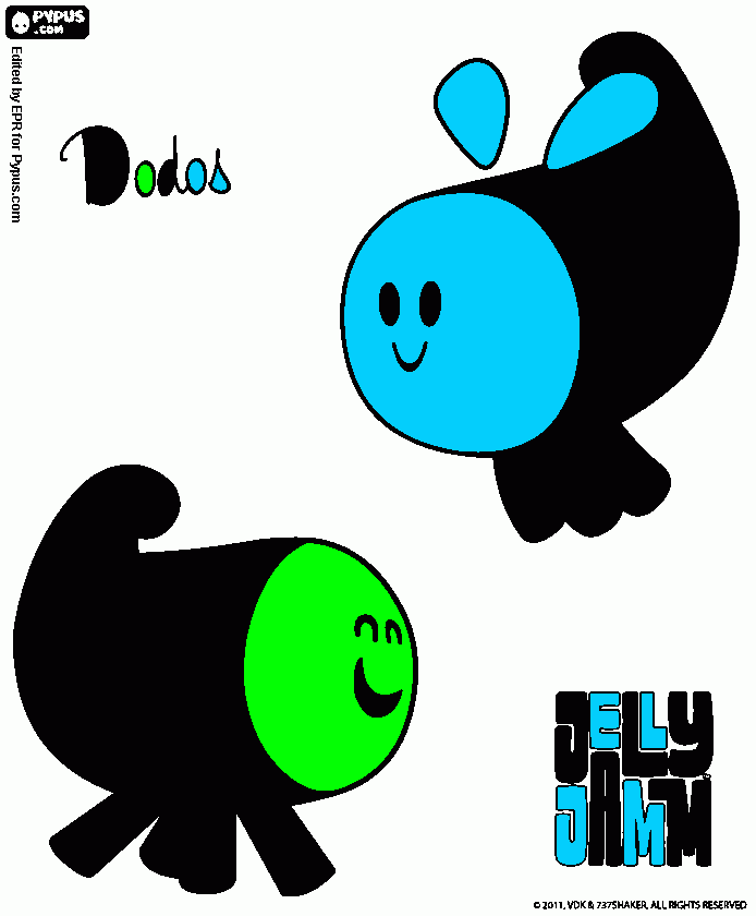 Dodos para colorear