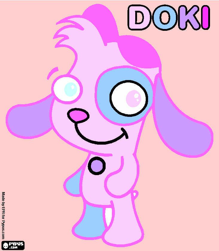 doki 7u7 para colorear