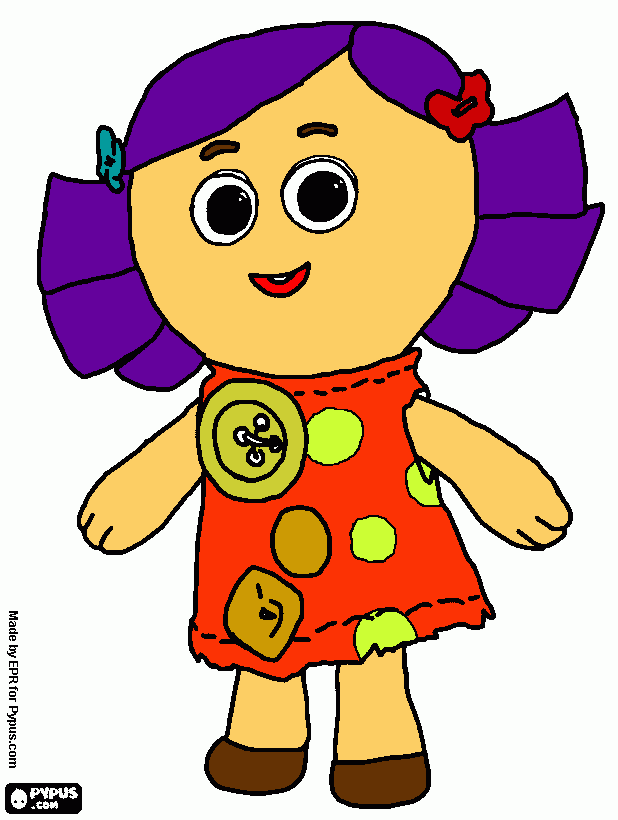 dolly muñeca para colorear