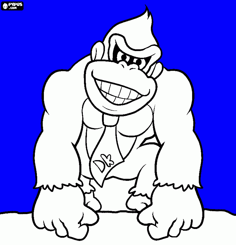 DON KI KONG para colorear