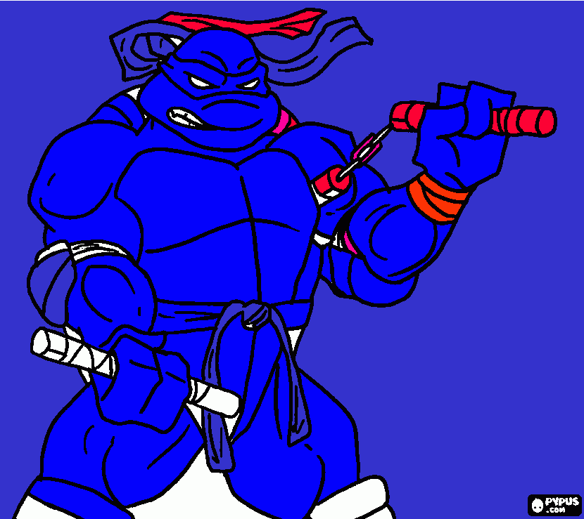 donattelo  para colorear