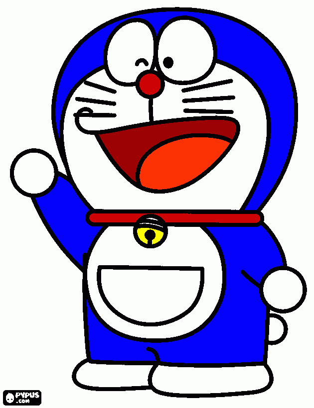 doramon el gato cosmico para colorear