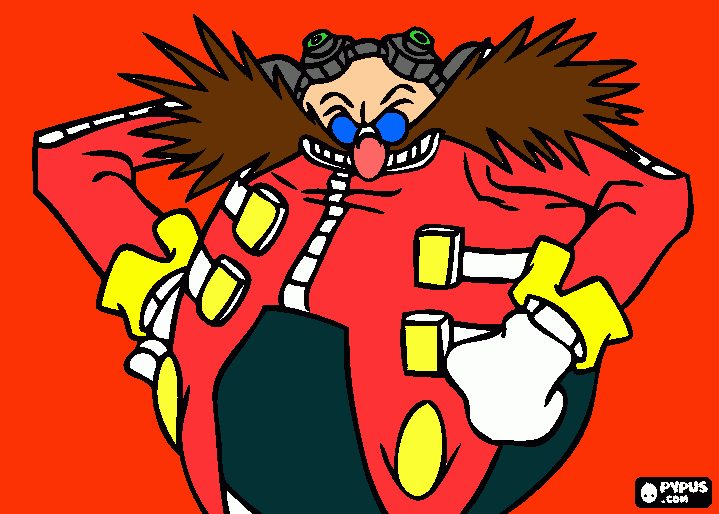 dr. eggman para colorear