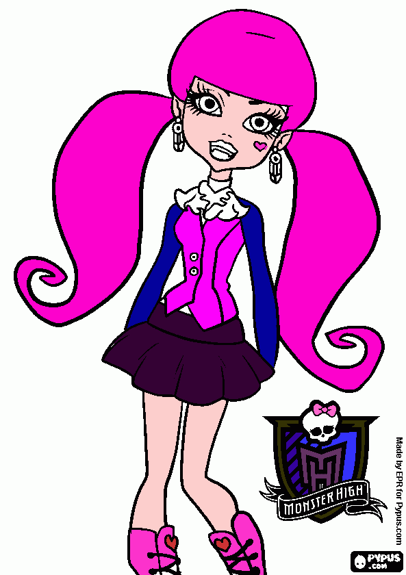 draculaura monster high para colorear