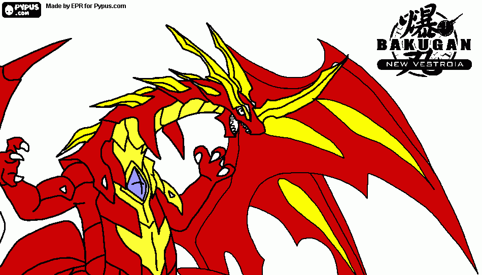 drago  noid  pairis  salamamdra para colorear