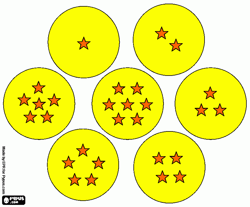 Dragon Ball las 7 esperas del dragon  para colorear