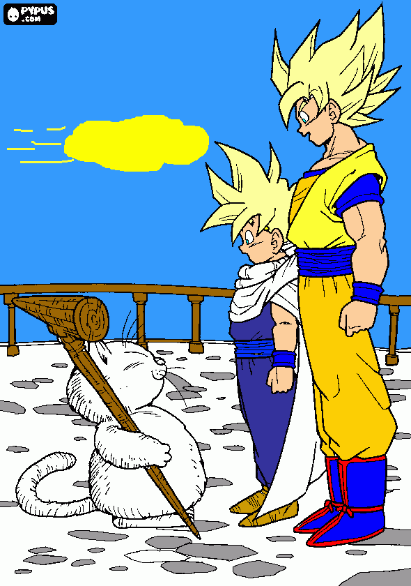 Dragon ball z para colorear