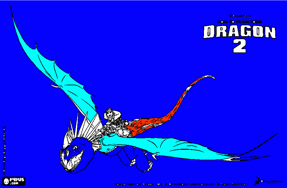 dragon belos para colorear