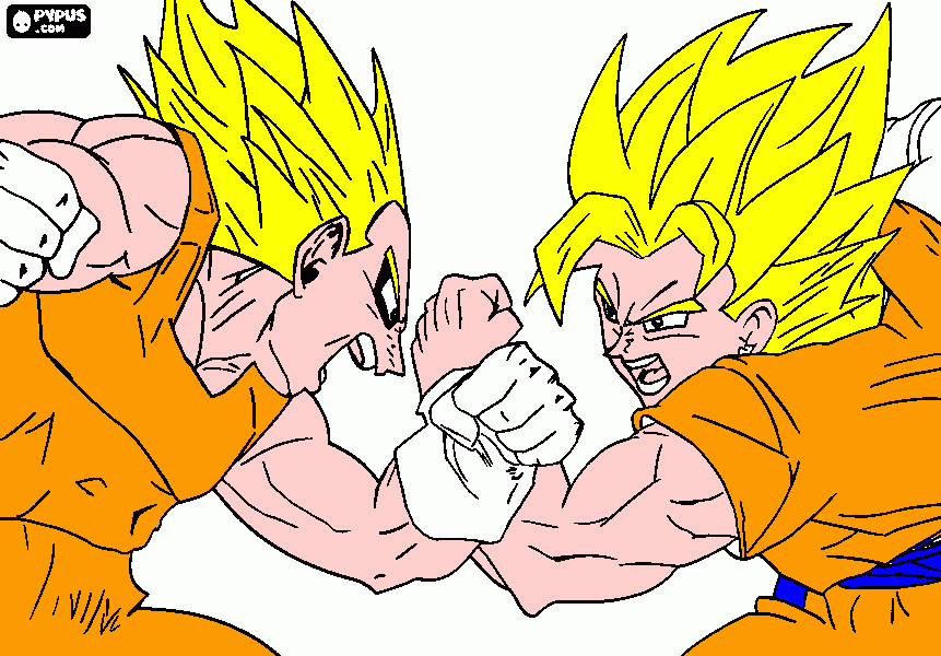 dragon bll z para colorear