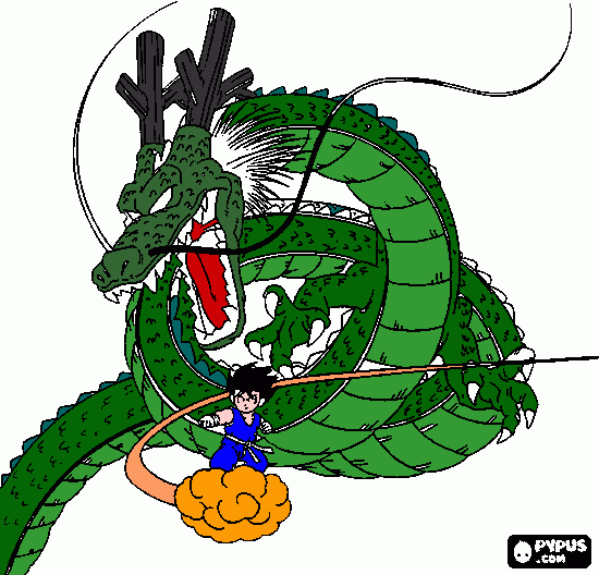 dragon del dragon  para colorear