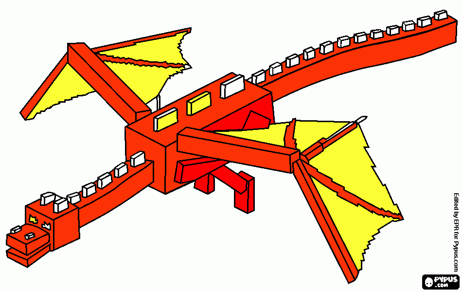 dragon m para colorear