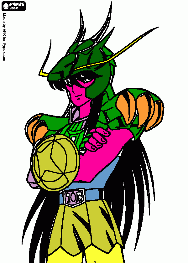 DRAGÓN  CELESTIAL para colorear