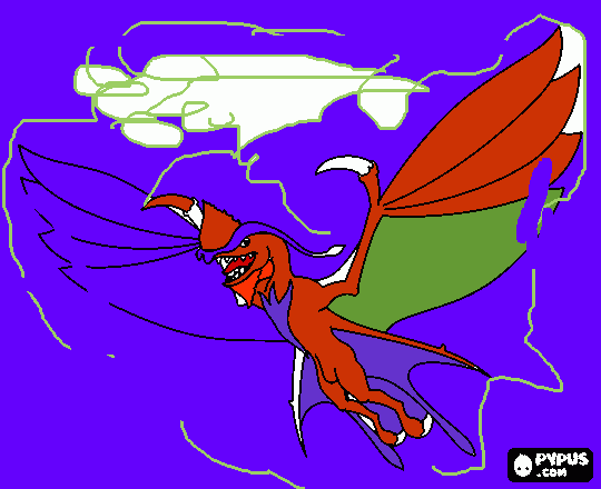 dragón de Avatar para colorear