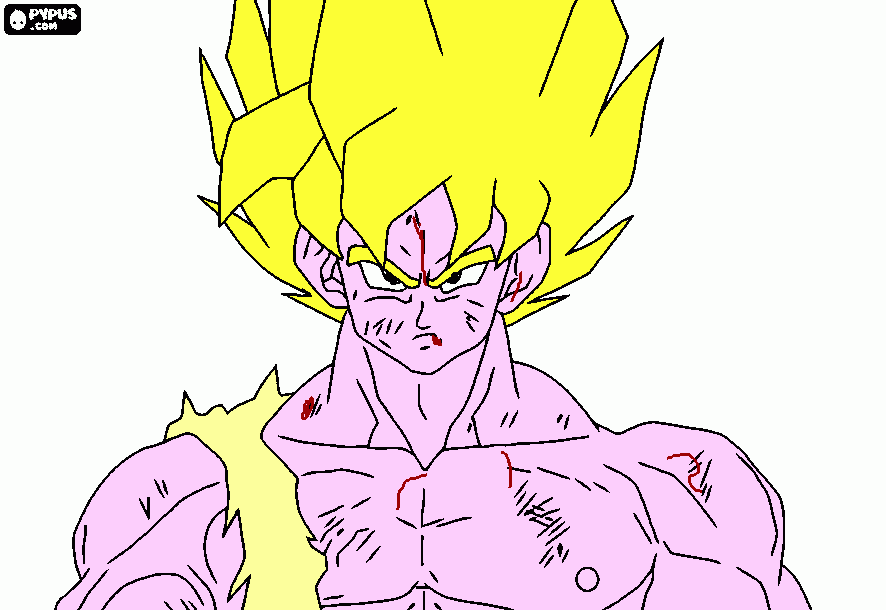 drgon  ball z kai para colorear