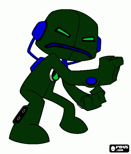 Eco eco un alien de Ben 10 para colorear