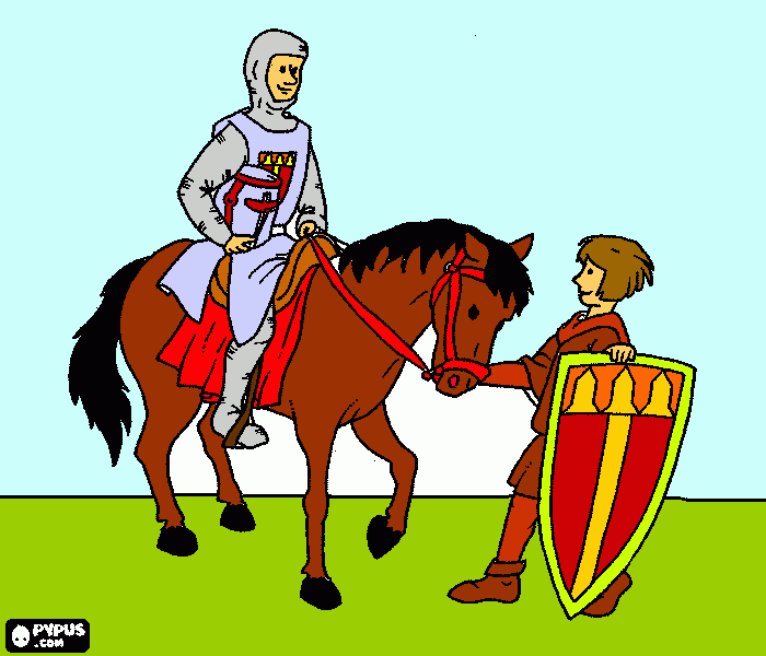 Edad media 2 para colorear