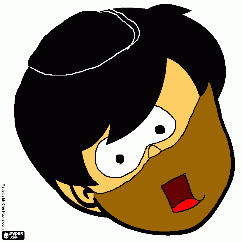 EI Chompiras personje de  Los Caquuitos para colorear