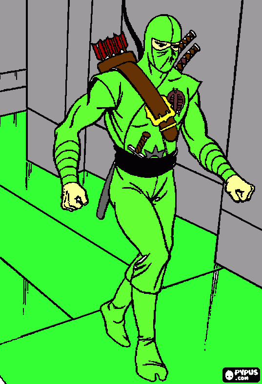 el   ninja para colorear