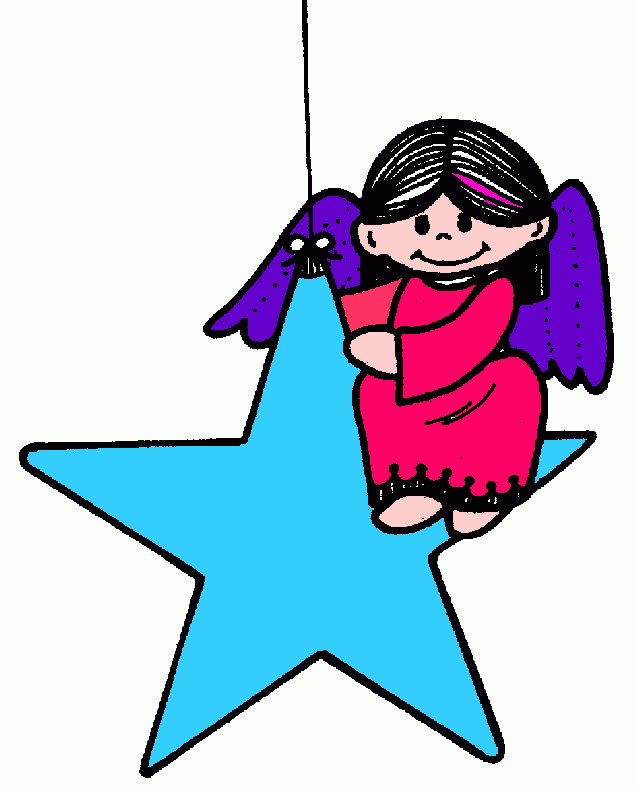 el angel guardian para colorear