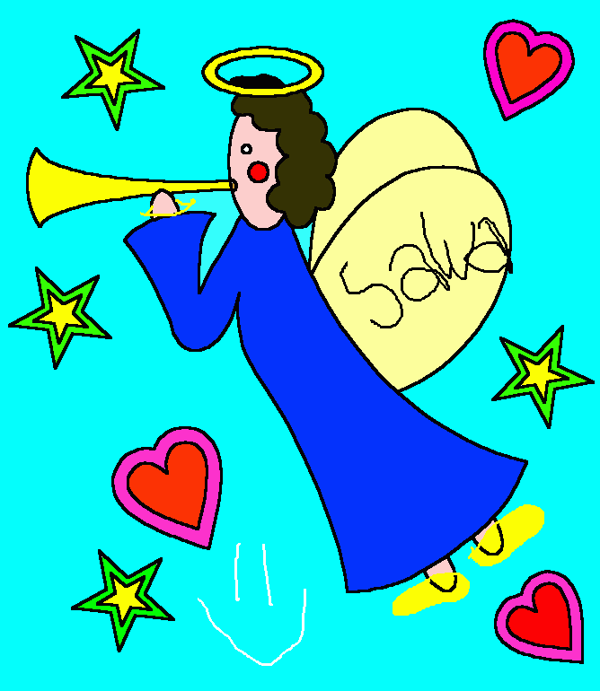 El Arcangel Gabriel para colorear