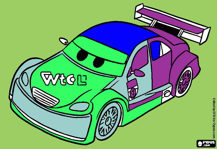 el auto mejor para colorear