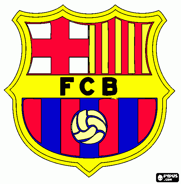 el barca para colorear