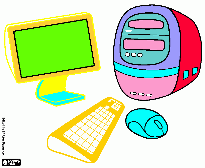 EL COMPU para colorear