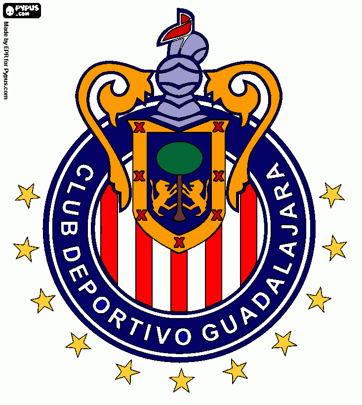 el dibujo de las chivas para colorear