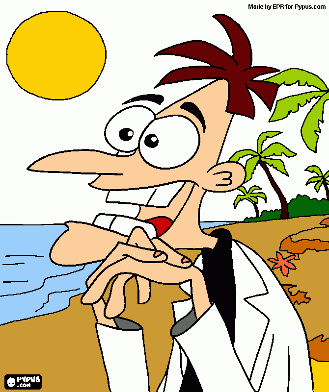El Doctor Heinz Doofenshmirtz para colorear