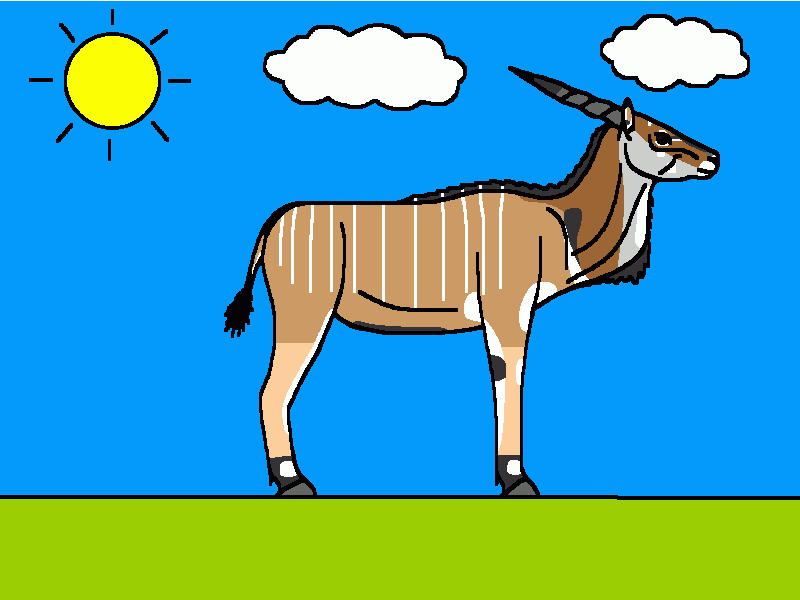 el eland común para colorear