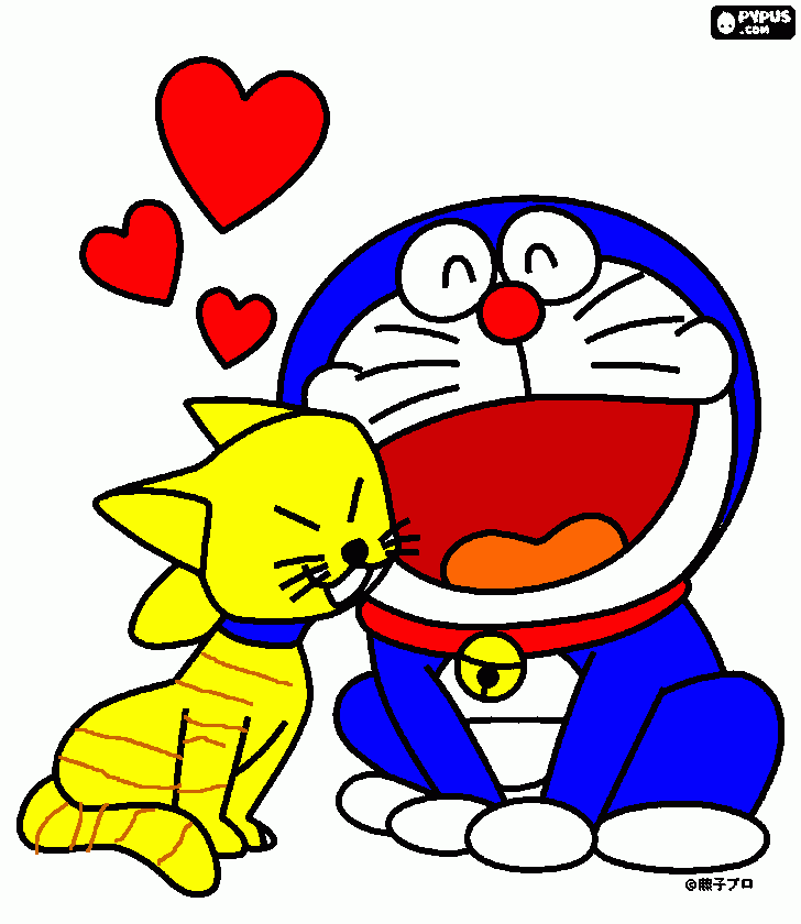 el es doraemon es de anime para colorear
