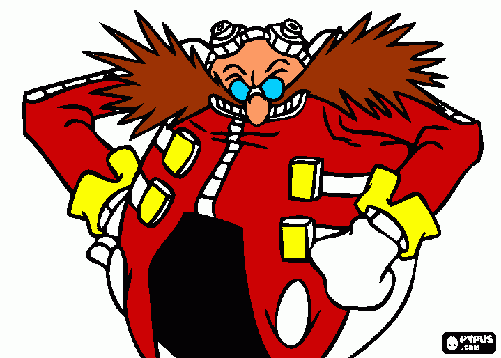 el es dr eggman para colorear