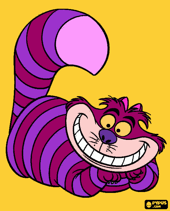 el gato cherise para colorear